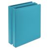 Earth’s Choice Biobased Durable Fashion View Binder, 3 Rings, 1" Capacity, 11 x 8.5, Turquoise, 2/Pack2
