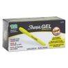 Gel Highlighters, Fluorescent Yellow Ink, Bullet Tip, Yellow Barrel2