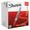 Fine Tip Permanent Marker Value Pack, Fine Bullet Tip, Red, 36/Pack1