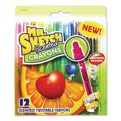 Scented Crayons, Assorted, 12/Pack1