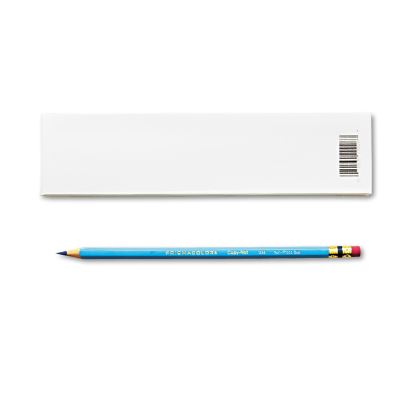 Col-Erase Pencil with Eraser, 0.7 mm, 2B (#1), Non-Photo Blue Lead, Non-Photo Blue Barrel, Dozen1