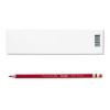Col-Erase Pencil with Eraser, 0.7 mm, 2B (#1), Carmine Red Lead, Carmine Red Barrel, Dozen1