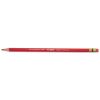 Col-Erase Pencil with Eraser, 0.7 mm, 2B (#1), Carmine Red Lead, Carmine Red Barrel, Dozen2
