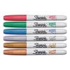Metallic Fine Point Permanent Markers, Fine Bullet Tip, Blue-Green-Red, 6/Pack2