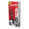 S-Gel High-Performance Gel Pen, Retractable, Fine 0.5 mm, Black Ink, Black Barrel, Dozen2