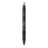 S-Gel High-Performance Gel Pen, Retractable, Fine 0.5 mm, Red Ink, Black Barrel, Dozen1