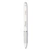 S-Gel Fashion Barrel Gel Pen, Retractable, Medium 0.7 mm, Black Ink, Pearl White Barrel, Dozen1