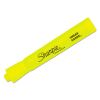 Tank Style Highlighters, Fluorescent Yellow Ink, Chisel Tip, Yellow Barrel, Dozen2