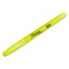 Pocket Style Highlighters, Fluorescent Yellow Ink, Chisel Tip, Yellow Barrel, Dozen2