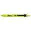 Retractable Highlighters, Fluorescent Yellow Ink, Chisel Tip, Yellow/Black Barrel, Dozen1