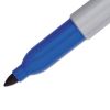 Fine Tip Permanent Marker, Fine Bullet Tip, Blue, Dozen2