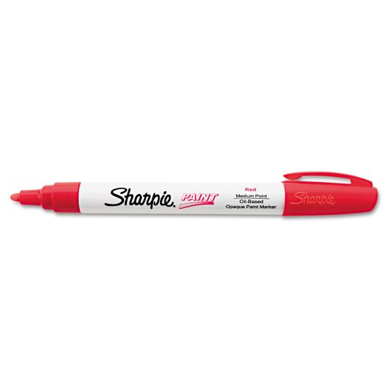 Permanent Paint Marker, Medium Bullet Tip, Red1