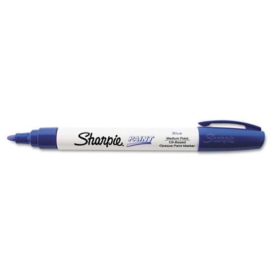 Permanent Paint Marker, Medium Bullet Tip, Blue1