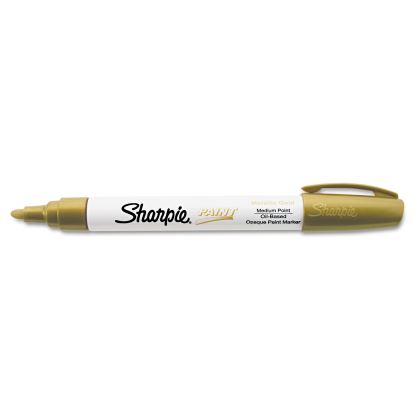 Permanent Paint Marker, Medium Bullet Tip, Gold1