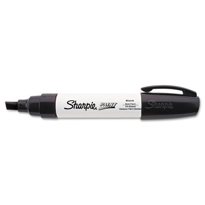 Permanent Paint Marker, Extra-Broad Chisel Tip, Black1