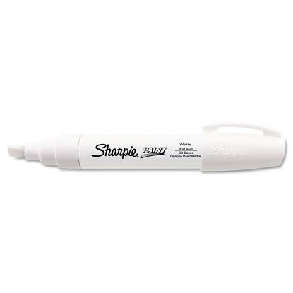 Permanent Paint Marker, Extra-Broad Chisel Tip, White1