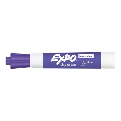 Low-Odor Dry-Erase Marker, Broad Chisel Tip, Purple1