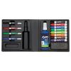 Low-Odor Dry Erase Marker, Eraser and Cleaner Kit, Medium Assorted Tips, Assorted Colors, 12/Set2
