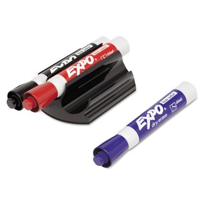 Magnetic Clip Eraser, Broad Chisel Tip, Assorted Colors, 3/Set1