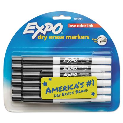Low-Odor Dry-Erase Marker, Fine Bullet Tip, Black, Dozen1