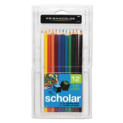 Scholar Colored Pencil Set, 3 mm, 2B (#2), Assorted Lead/Barrel Colors, Dozen1