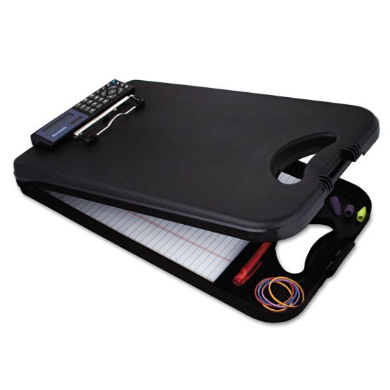 DeskMate II w/Calculator, 0.5" Clip Capaci, 8.5 x 11 Sheets, Black1