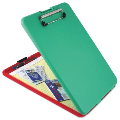 SlimMate Show2Know Safety Organizer, 0.5" Clip Capacity, Holds 8.5 x 11 Sheets, Red/Green1