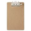 Recycled Hardboard Archboard Clipboard, 2" Clip Capacity, H8.5 x 11 Sheets, Brown2