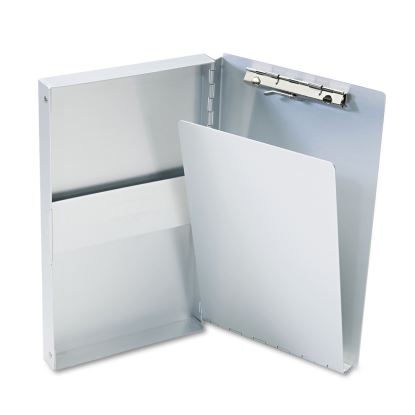 Snapak Aluminum Side-Open Forms Folder, 0.38" Clip Capacity, Holds 5 x 9 Sheets, Silver1