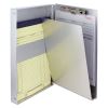 Snapak Aluminum Side-Open Forms Folder, 0.38" Clip Capacity, Holds 5 x 9 Sheets, Silver2