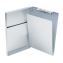 Snapak Aluminum Side-Open Forms Folder, 0.5" Clip Capacity, Holds 8.5 x 14 Sheets, Silver1