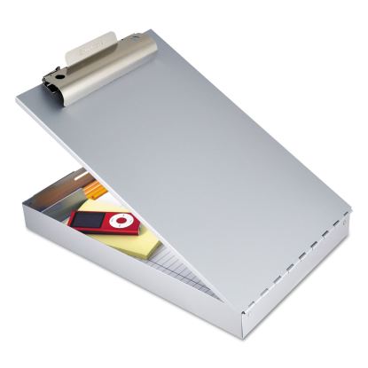 Redi-Rite Aluminum Storage Clipboard, 1" Clip Capacity, Holds 8.5 x 1 Sheets, Silver1