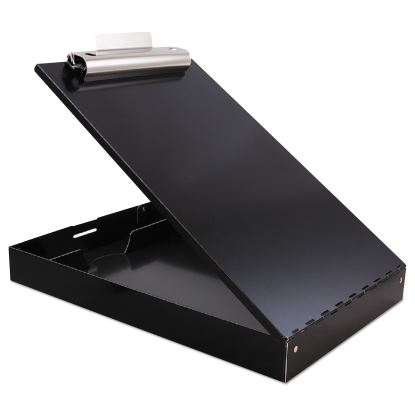 Redi-Rite Aluminum Storage Clipboard, 1" Clip Capacity, Holds 8.5 x 11 Sheets, Black1