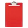 Recycled Plastic Clipboard with Ruler Edge, 1" Clip Capacity, Holds 8.5 x 11 Sheets, Red1