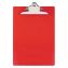 Recycled Plastic Clipboard with Ruler Edge, 1" Clip Cap, 8.5 x 11 Sheets, Red1