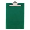 Recycled Plastic Clipboard with Ruler Edge, 1" Clip Capacity, Holds 8.5 x 11 Sheets, Green1