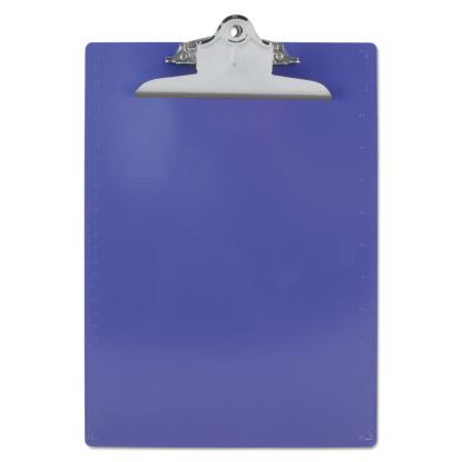 Recycled Plastic Clipboard with Ruler Edge, 1" Clip Capacity, Holds 8.5 x 11 Sheets, Purple1