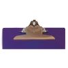 Recycled Plastic Clipboard with Ruler Edge, 1" Clip Capacity, Holds 8.5 x 11 Sheets, Purple2