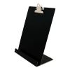 Free Standing Clipboard and Tablet Stand, 1" Clip Capacity, Holds 8.5 x 11, Black1