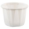 Paper Portion Cups, 0.5 oz, White, 250/Bag, 20 Bags/Carton1