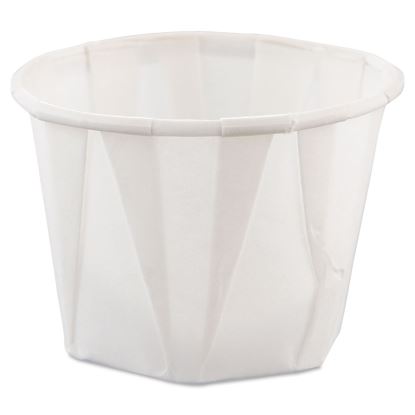 Paper Portion Cups, 1 oz, White, 250/Bag, 20 Bags/Carton1