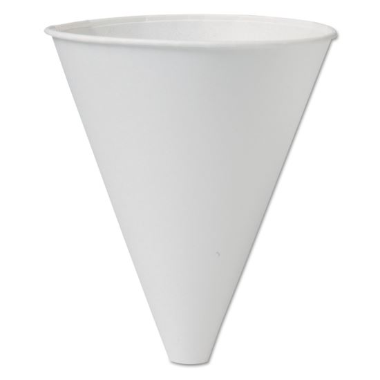 Bare Eco-Forward Treated Paper Funnel Cups, 10 oz, White, 250/Bag, 4 Bags/Carton1