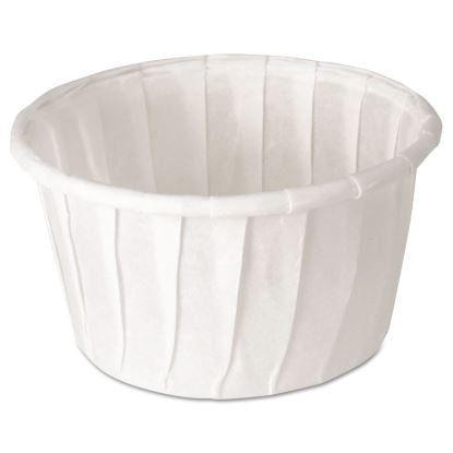 Treated Paper Soufflé Portion Cups, 1.25 oz, White, 250/Bag, 20 Bags/Carton1