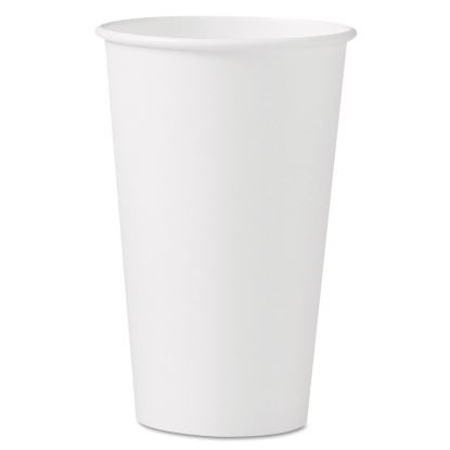 Polycoated Hot Paper Cups, 16 oz, White, 50 Sleeve, 20 Sleeves/Carton1