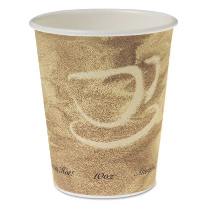 Single Sided Poly Paper Hot Cups, 10 oz, Mistique Design, 50/Bag, 20 Bags/Carton1