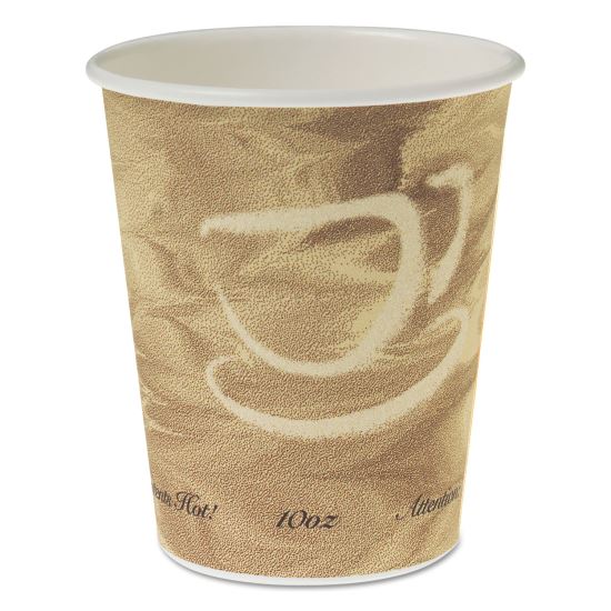 Single Sided Poly Paper Hot Cups, 10 oz, Mistique Design, 50/Bag, 20 Bags/Carton1