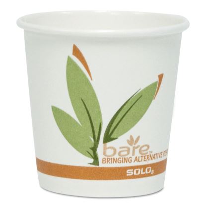 Bare by Solo Eco-Forward Recycled Content PCF Paper Hot Cups, 10 oz, Green/White/Beige, 1,000/Carton1