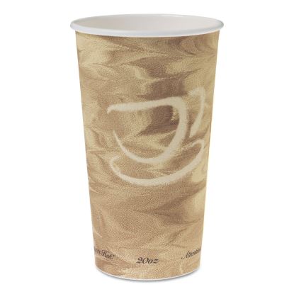 Single Sided Poly Paper Hot Cups, 20 oz, Mistique Design, 40/Bag, 15 Bags/Carton1