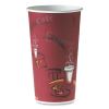 Polycoated Hot Paper Cups, 20 oz, Bistro Design, 600/Carton1