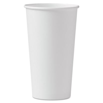 Polycoated Hot Paper Cups, 20 oz, White, 600/Carton1
